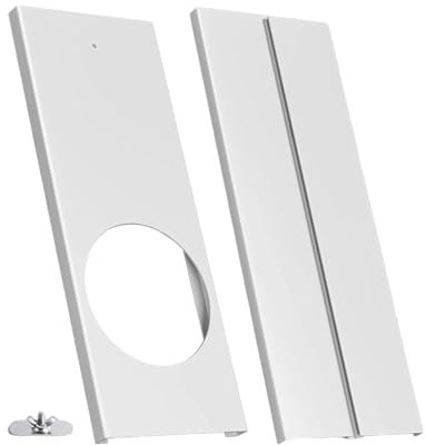 Colcolo Portable Air Conditioner Window Kit for Sliding Window and Doors, PVC AC Window Seal Plates Kit for Mobile AC Exhaust Hose Telescopic Vent Kit with Coupler Air Conditioner and Tumble Dryer
