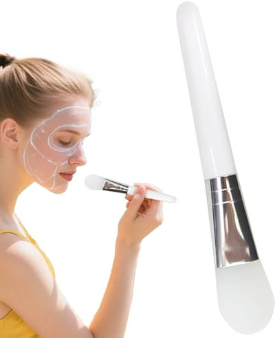 Biniveil Pinceau Visage en Silicone | Brosses Visage,Outil Doux En Silicone Ergonomique Pour Nettoyer Masque Argile Crème Cosmétique Baume Lotion Gel