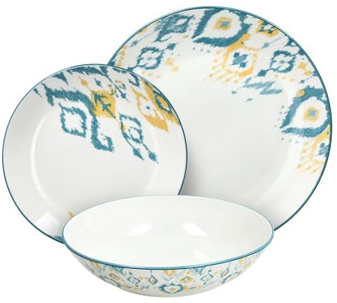 Andrea Fontebasso Servizio piatti giornaliero 18 pezzi, per 6 persone in porcellana - Moon Dizzie