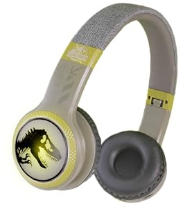 Jurassic World Bluetooth And Wired Light-Up 2 In 1 Headphones With Adjustable Headband And Headset Controls. Built-in Microphone To Make And Take Phone calls