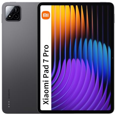 XIAOMI Pad 7 Pro Tablet 8 + 256 GB 3,2 K 144 Hz Crystal-Clear Display Snapdragon 8S Gen 3 Mobile Plattform Massiv 8850 mAh (Typ) Tablet-Akku 8 + 128 GB, Ladegerät inklusive (Schwarz)