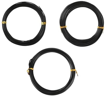 3 Rollen Bonsai Draht,Bonsai Aluminiumdraht,Basteldraht Insgesamt,für Pflanzen und Bäume,1,0 mm/1,5 mm/2,0 mm