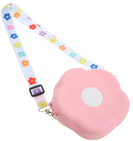 BCOATH Bolso Bandolera Pequeño Correa Ajustable para Hombro con Diseño Floral de Silicona Cómodo y Fácil de Llevar en Vacaciones o Aniversarios