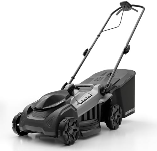 38cm 40V Bürstenloser Akku-Schieber-Rasenmäher - Bare Tool | Kompatibel mit Einhell Power X-Change Akkus; 38cm 2-in-1 Rasenmäher mit 6-facher Höhenverstellung (25-75mm).