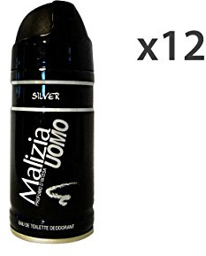 12x150ml MALIZIA Deodorante Uomo Silver 150 Ml.