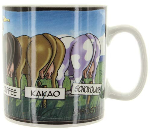Hösti Jumbo Becher *5 Kühe* Milch - Cappucino - Kaffee - Kakao - Schokolade ...noch Fragen? ca.11x10cm Porzellan 0,5l