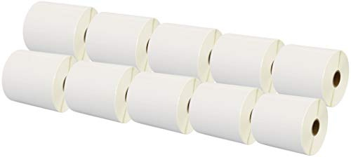 10 Rollen 100mm x 50mm Thermodirekt-Etiketten kompatibel für Zebra GK420d GK420t GC420d GX420d GX420t GC420t GX430t GT800 LP2844 TLP 2844 Citizen CL-S521 CL-S621 CL-S631 (1000 Etiketten pro Rolle)