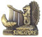 Singapore Metal 3D Fridge Magnet Travel Souvenir Gift Collection,Home & Kitchen Decoration Magnetic Sticker Singapore Refrigerator Magnet