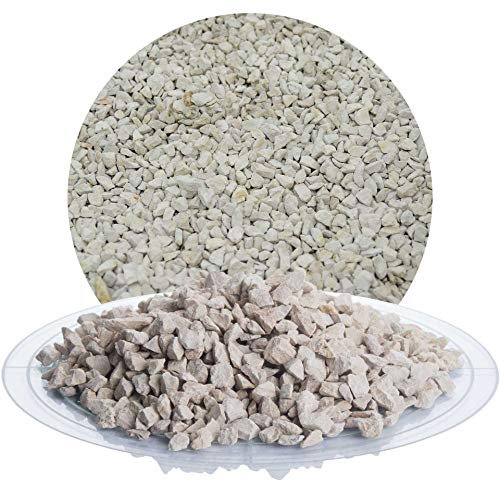 Schicker Mineral Kalk Ziersplitt beige 25 kg, Kalksplitt Yellow Sun, Deutscher Naturstein, farbecht, witterungsbeständig, ideal zur Gartengestaltung, Fassadenschutz, Schotter (Kalk Splitt, 5-8 mm)