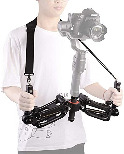 DIGITALFOTO DH04 Pro Asse Z Flessibile Molla di Smorzamento Supporto Doppio per Impugnatura, Compatibile per ZHIYUN Gru 2/3 MOZA Air 2 DJI Ronin S/SC Gimbal