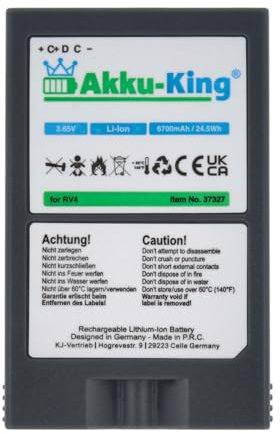 Akku-King Akku kompatibel mit Ring 8AB1S7-0EN0 - Li-Ion 6700mAh - für Spotlight Cam, Video Doorbell 2, 8VR1S7