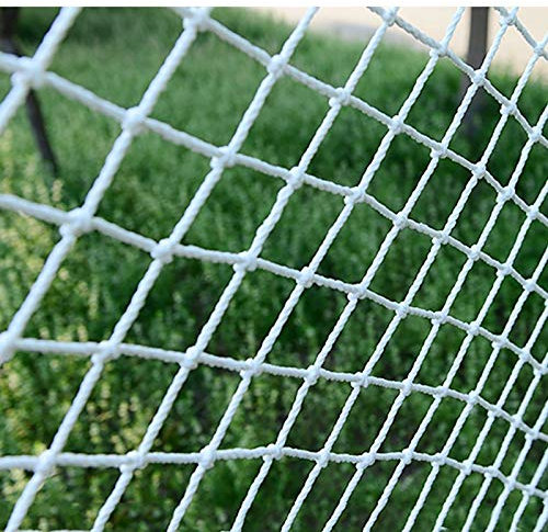 Treppenhausnetz Indoor Kindersicherheitsnetz Zaun Dekor Mesh-Netze, Balkon Schutznetz for Geländer Treppen Spielplatz for Kinder Haustier, Weißen Polyester-Seil-Netz Im Freien Garten-Anlage Net