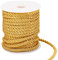 PH PandaHall 18m Corda Intrecciata in Poliestere 5mm Cordino Decorativo Ritorto Oro, Filo di Corda Dorato a 3 Strati per Decorazioni per la Casa Avvolgimento Regalo Natale Fai Da Te