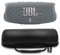 JBL Charge 5 Waterproof Portable Speaker with Built-in Powerbank and gSport Carbon Fiber Case (Gray)