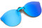 YAMEIZE Polarisierte Clip Sonnenbrille UV400-Schutz Randlose Gläser für Damen Herren Clip on Brille Fahren im Freien