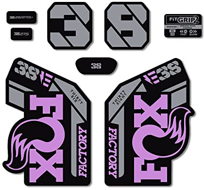 STAR SAM Aufkleber kompatibel mit E-Bike Fox 38 Heritage Collection 2021, Violett