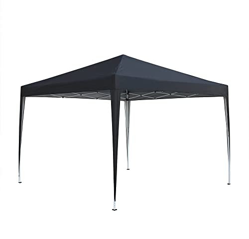 Pop Up Gazebo, Waterproof Pop Up Gazebo Marquee Garden Awning Party Tent CanopyPop Up Tent Garden Outdoor 2m/ 2.5m/3m BLACK