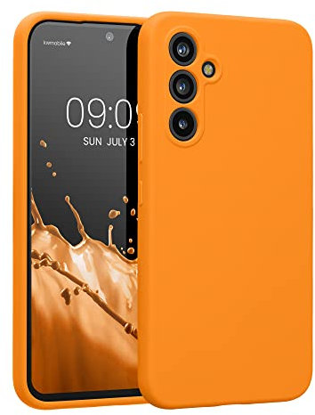 kwmobile Custodia Compatibile con Samsung Galaxy A54 5G Cover - Back Case per Smartphone in Silicone TPU - Protezione Gommata - arancia fruttata