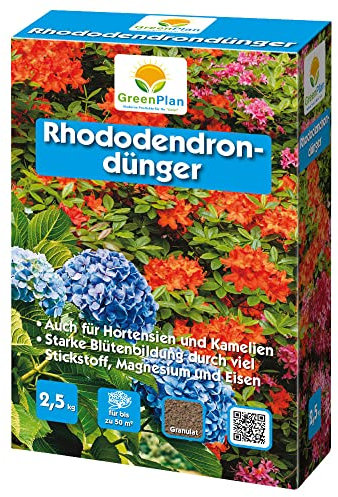 Greenplan Rhododendrondünger 2,5 kg Azaleendünger Erikendünger Morbeetpflanzen