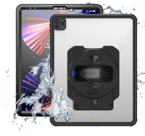 Armor-X Apple iPad 9.7 (2017/2018) Hülle Shockproof Strap Schwarz