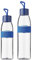 Mepal Duo Pack Gourde Ellipse Vivid Blue - 500 & 700 ml - Convient également pour boissons gazeuses - Matériau incassable - Anti-fuite - Passe au lave-vaisselle