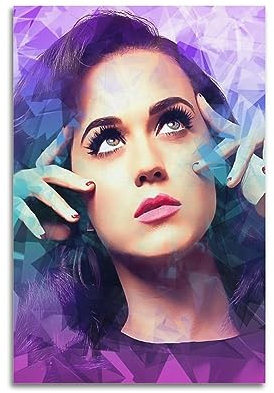 VZRSQZK Poster mit Sängerin Katy Perry, dekoratives Gemälde, Leinwand, Wandposter und Kunstdruck, modernes Familienschlafzimmer-Dekor-Poster, 30 x 45 cm