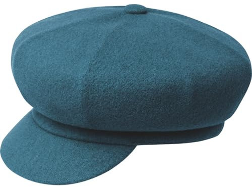 Kangol Unisex Wool Spitfire Baskenmütze, Grün/Blau, 56