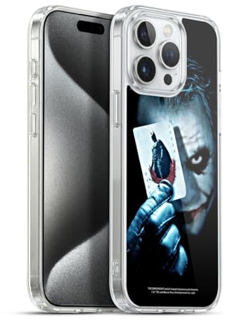 Head Case Designs Officially Licensed The Dark Knight Joker Card Key Art Gel Case [Military Grade Protection] Compatible with Apple iPhone 15 Pro Max and Compatible with MagSafe