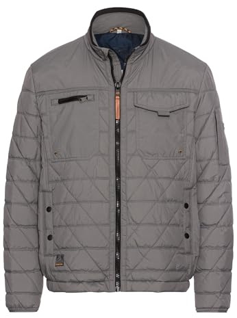 camel active Herren Steppjacke mit Stehkragen Grau, menswear-48