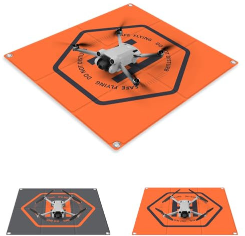 LAWFIG Drohnen-Landeplatz, 50,8 cm, universal, doppelseitig, wasserdicht, schnell zusammenklappbar, Helipad für DJI Mini 4/3 Pro/Mavic Mini 2/Mini SE/Air 3, Air 2S, Mavic Air 2, Mavic 2 Pro, Mavic 3