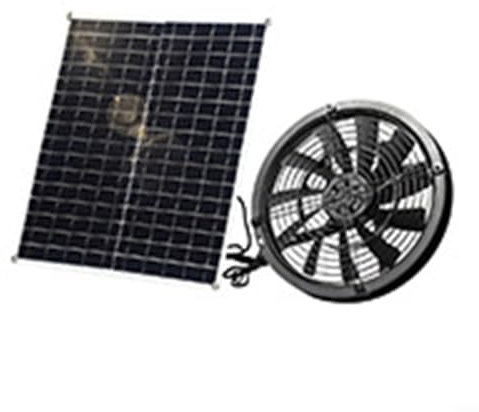Solarventilator, 18 V, 20 W, solarbetriebener Ventilator, Mini-Ventilator, solarbetriebener Abluftventilator für Gewächshäuser, Haustierzimmer, Hühnerstall