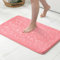 MIULEE Tapis de Bain Style Galets Antidérapant en Mousse à Mémoire – Ultra Doux, Absorbant, Séchage Rapide, Lavable en Machine, Tapis de Salle de Bain pour Douche, Baignoire – 50x80 cm， Rose