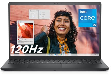 Dell Inspiron 15 3530 Laptop 15.6 FHD 120Hz Display, Intel Core i5-1334U, 8GB RAM DDR4, 512GB SSD, Intel UHD Graphics, Windows 11 Home, Deutsch QWERTZ Keyboard, Carbon Schwarz