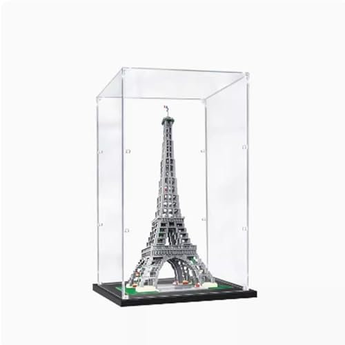 FEIFANBOYANG Transparente Acryl-Vitrine für Lego 10181 Eiffelturm-Modell, staubdicht, transparent, Vitrine (nur Vitrine) (2 mm)