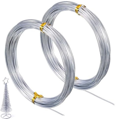 MWUMRCM Basteldraht 1,5mm x 10 m,Schmuckdraht, Aluminiumdraht, Weicher & Biegsamer Draht,Aluminiumdraht Draht zum Basteln Schmuckdraht Modellierdraht Weich für DIY Schmuck Floristik Heimdeko (Silber)