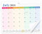 Magnetic Calendar for Fridge, 11.8x10'' Fridge Calendar 2024 Magnetic, Magnetic Calendar 18-Month from July 2024-Dec 2025, Refrigerator Calendar for Easy Organizing Deadline Birthday Holiday