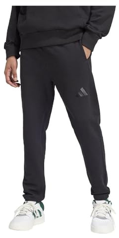 adidas Men's All SZN French Terry Regular Tapered Pant, Black, L