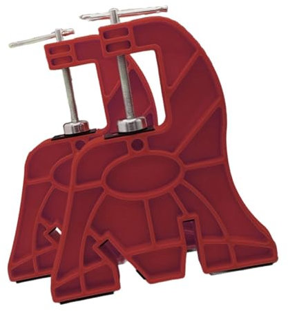 Perfeclan 2 stück Ski Snowboard Schraubstöcke Ski Bremse Halterungen Zubehör Ausrüstung Halterung Rand Trimmen Leichte Anti Slip Vice Grips, Rot
