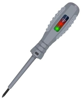 Penna di prova del circuito elettrico, cacciavite rilevatore di corrente – Penna di prova elettrica a induzione, cacciavite magnetico, rilevatore di tensione 24 V-250 V per elettricisti domestici