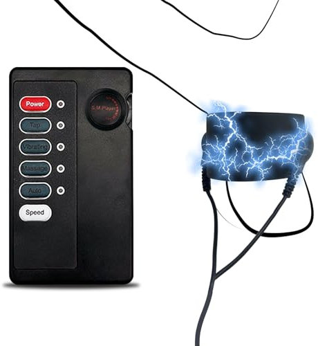 Cockring Hodenring Electric Shock Dehnbarer Penisring E Stim Funktion SM Sexspielzeug Folterwerkzeug Silikon Hoden Folter Werkzeuge Elektrostimulation Hodenstrecker BDSM Elektrosex Penis für Männer