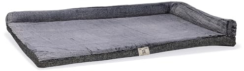 Beeztees Nano Chill Kuzzi, Orthopädisches Käfigkissen, Grau, 121 x 74 x 5 cm