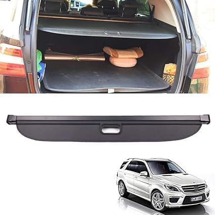 YanZB Kofferraum-Abdeckung, Für Benz ML W166 ML320 ML350 ML400 500 2013 2017,Einziehbarer Kofferraumvorhang, Laderaumabdeckung, Kofferraumschutz, Gepäckraumabdeckung