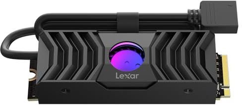 Lexar Professional NM1090 avec dissipateur Thermique 1 to SSD PCIe Gen5 NVMe, jusqu'à 11500 Mo/s en Lecture, Disque Dur Interne pour Les Jeux, la Photographie, Le Montage vidéo et la Conception