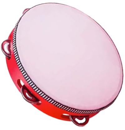 Tambourin - Percussion portable professionnelle - Instrument de rythme musical - Outil d'apprentissage de 20,3 cm - Équipement éducatif - Pour adultes - Pratique en classe