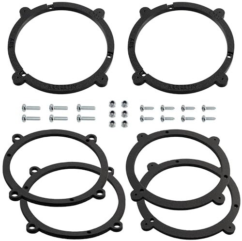 AERZETIX | Kit de 2 adaptateurs de Haut-parleurs Ø130 mm | Compatible avec Audi A3 8L