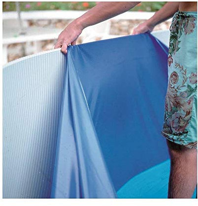 Liner para Piscinas Redondas, 460 x 120 cm (Largo x Alto), Sistema Overlap, Color Azul - Gre 770398