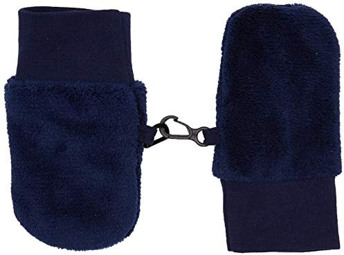 Schnizler Unisex Baby Kuschelfleece-Fäustling 860910, 11 - Marine, Einheitsgröße
