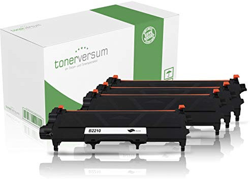 Tonerversum 4 XXL Toner kompatibel zu Brother TN-2210 Schwarz Druckerpatronen für DCP-7060d Fax 2840 DCP-7065dn HL-2250dn MFC-7460dn MFC-7360n