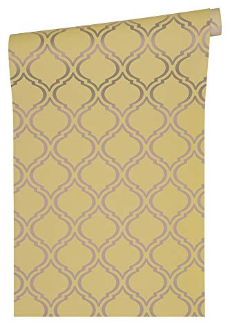 Architects Paper Textiltapete Di Seta Tapete mit Ornamenten barock 10,05 m x 0,70 m beige braun Made in Germany 366654 36665-4