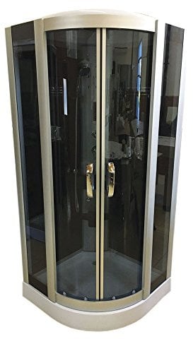 CABINE DE DOUCHE 100 x 100 cm modele VIRGINIA SPA HYDROMASSANTE CHROMETHERAPIE BAIN HYDROMASSAGE nouvea